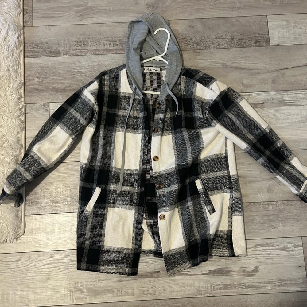 Flannel Jacket, oversized, size small